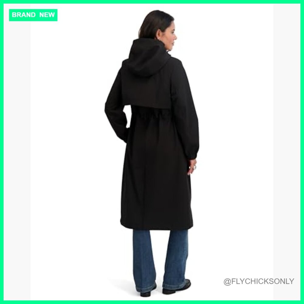 Softshell Trench Coat Lightweight Rain Jacket Det… - image 4